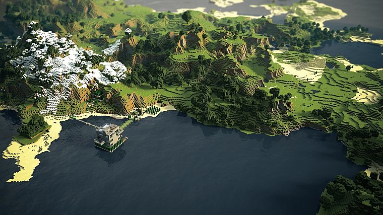 Minecraft, panorama - desktop wallpaper