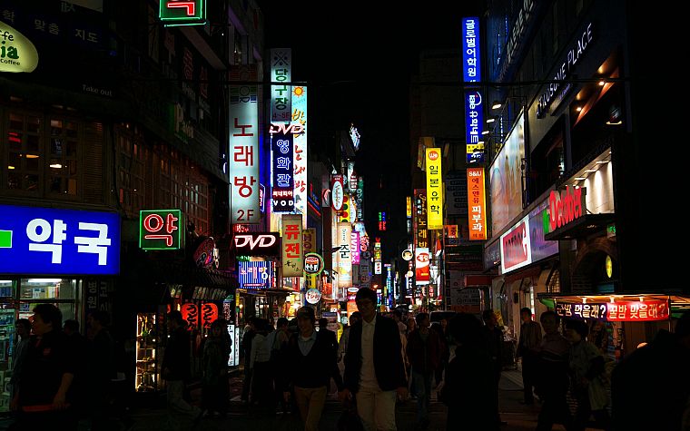 streets, Korea - desktop wallpaper
