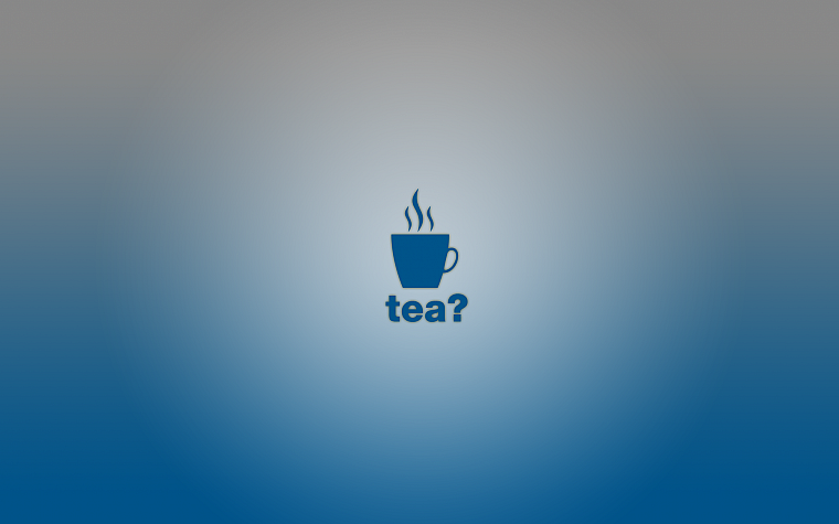 blue, minimalistic, tea - desktop wallpaper