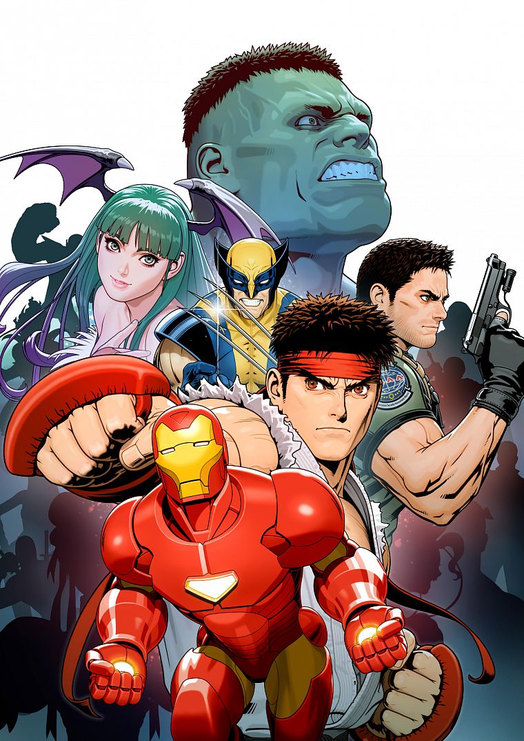 Iron Man, Wolverine, Marvel vs Capcom 3 - desktop wallpaper