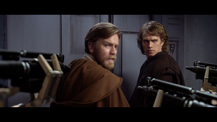 Star Wars, Ewan Mcgregor, Anakin Skywalker, Hayden Christensen, Obi-Wan Kenobi - desktop wallpaper