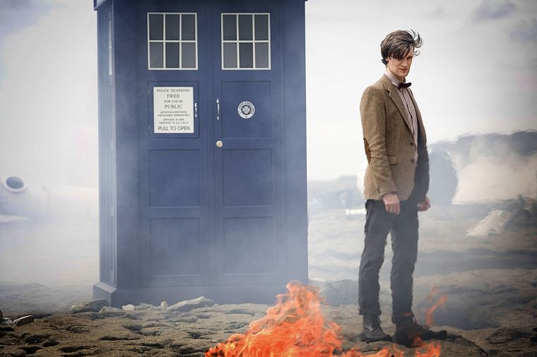 TARDIS, Matt Smith, Eleventh Doctor, Doctor Who - desktop wallpaper