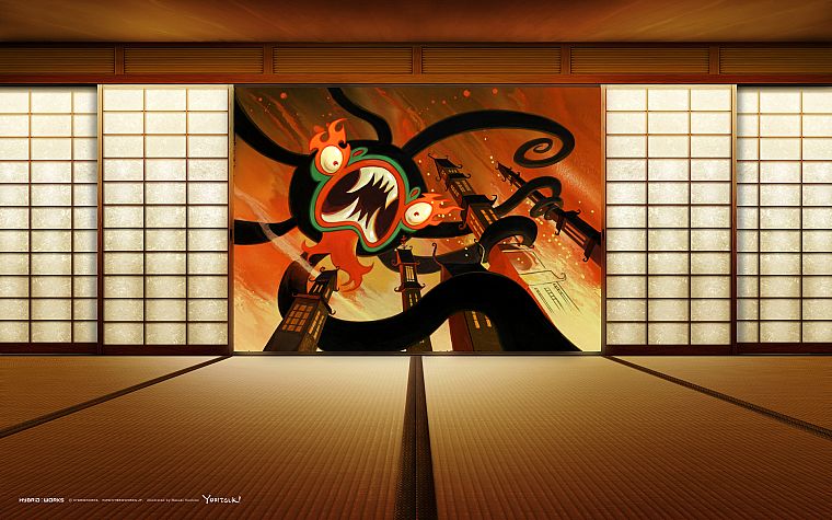 Cartoon Network, Samurai Jack, Aku - desktop wallpaper