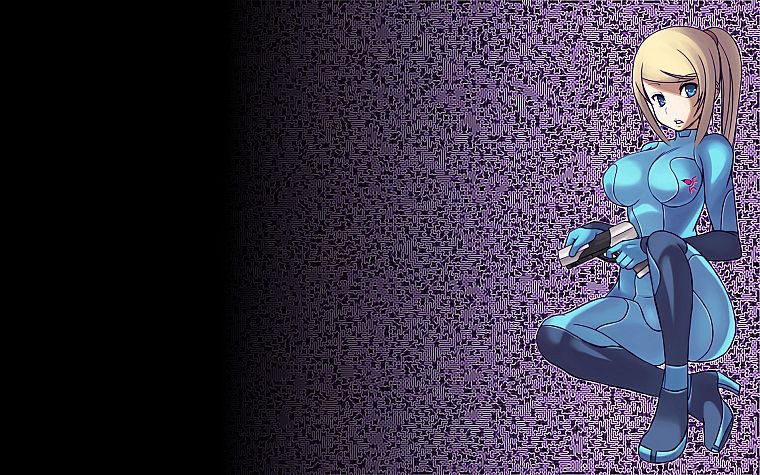 Metroid, zero suit, Samus Aran - desktop wallpaper