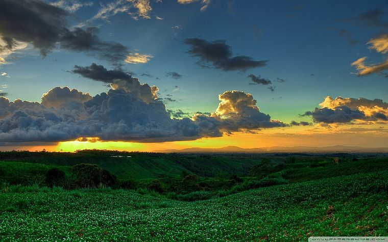 sunset, clouds, landscapes, nature, Philippines - desktop wallpaper
