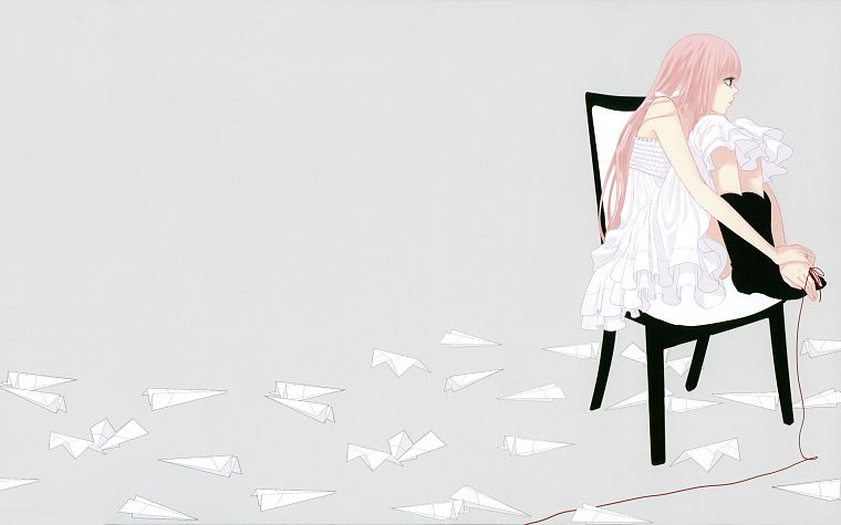 Vocaloid, Megurine Luka, pink hair - desktop wallpaper