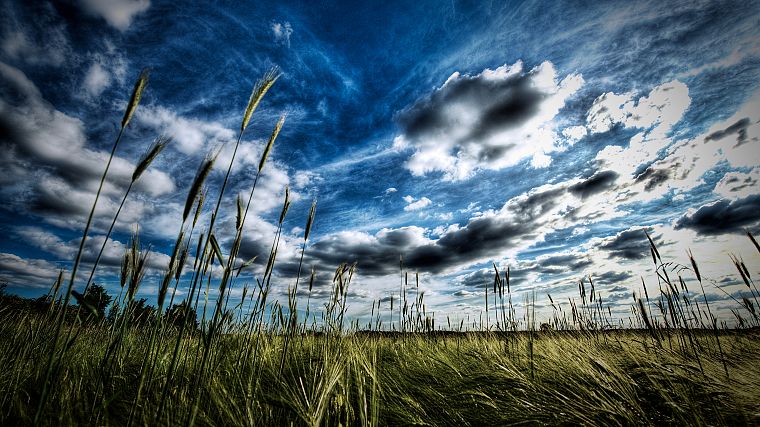 clouds, nature, HDR photography, crops - desktop wallpaper