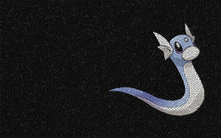 Pokemon, mosaic, Dratini - desktop wallpaper