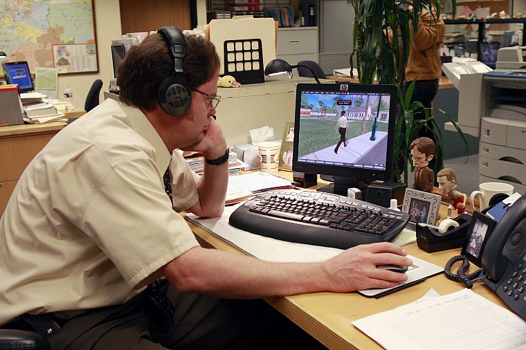 The Office, Dwight Schrute, Rainn Wilson, Second Life - desktop wallpaper