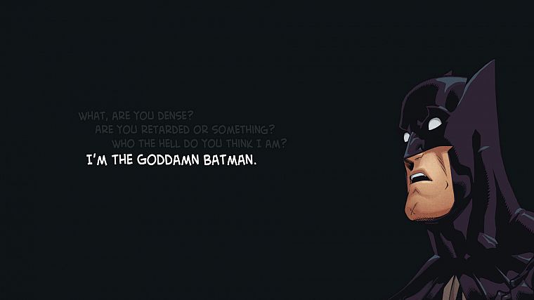 Batman, Goddamn Batman - desktop wallpaper