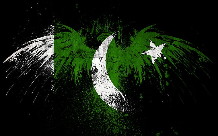 green, flags, Pakistan - desktop wallpaper