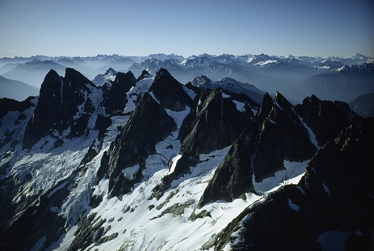 mountains, snow, USA, snow landscapes, National Park, Washington - desktop wallpaper