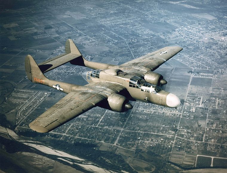 World War II, planes, P-61 Black Widow - desktop wallpaper