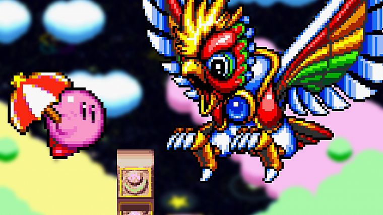 Kirby, pixel art - desktop wallpaper