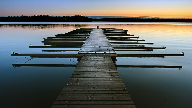 piers, lakes - desktop wallpaper