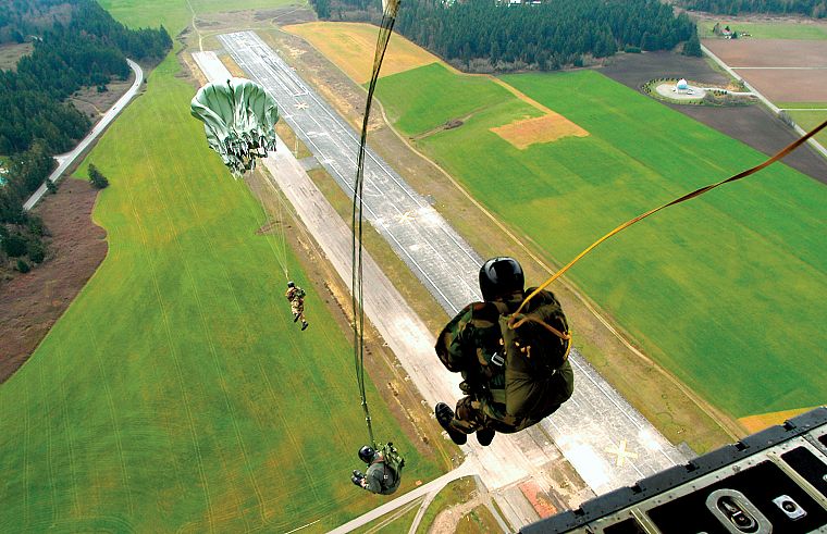 military, jumping, airborne, air force - desktop wallpaper