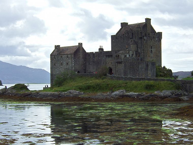 water, nature, castles, Scotland, lakes - desktop wallpaper