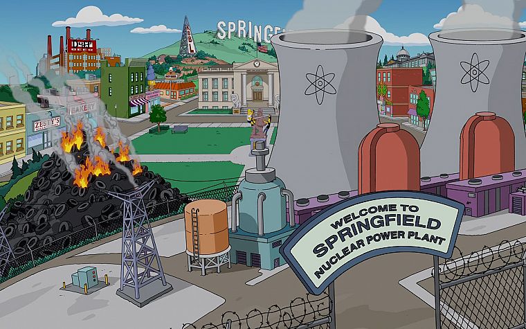 nuclear, The Simpsons, power plants, Springfield - desktop wallpaper