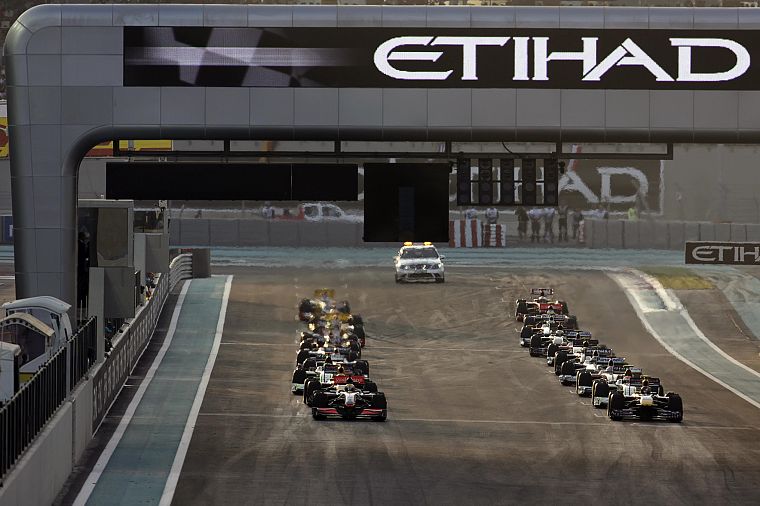 cars, grid, Formula One - desktop wallpaper