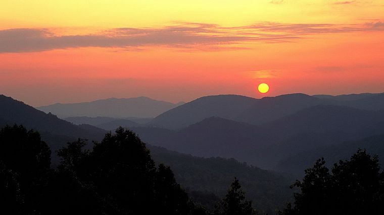 sunrise, mountains, point, National Park - desktop wallpaper