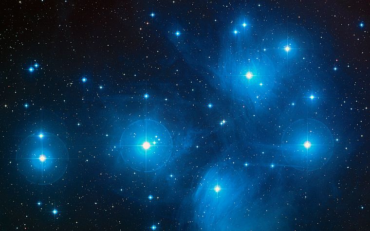 outer space, stars, Pleiades - desktop wallpaper