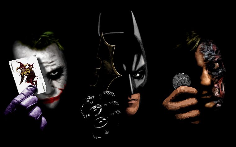 Batman, The Joker, Two-Face, Harvey Dent - desktop wallpaper