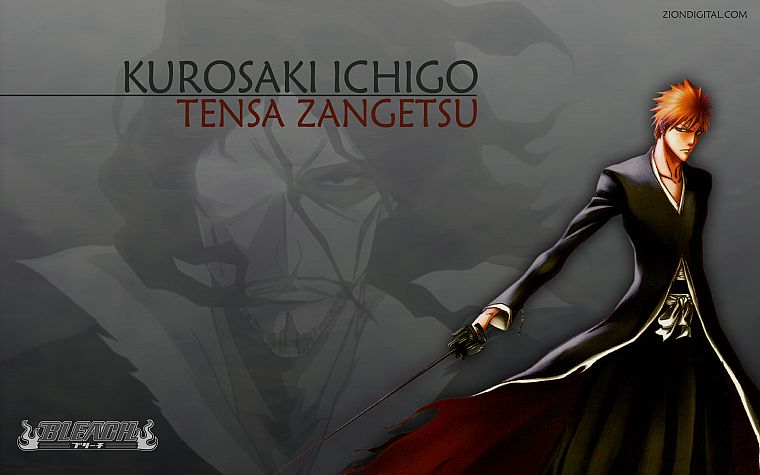 Bleach, Kurosaki Ichigo, Zangetsu - desktop wallpaper
