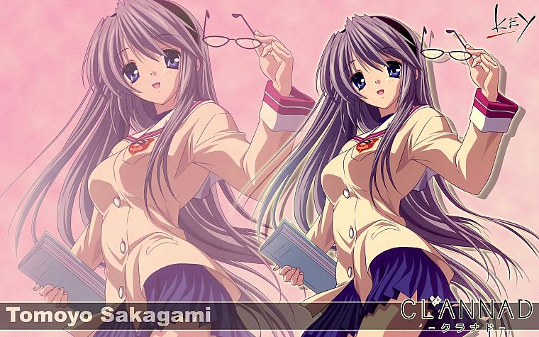 school uniforms, Clannad, Sakagami Tomoyo - desktop wallpaper
