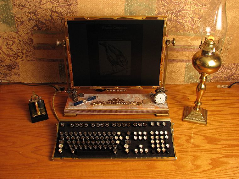 steampunk, keyboards - desktop wallpaper