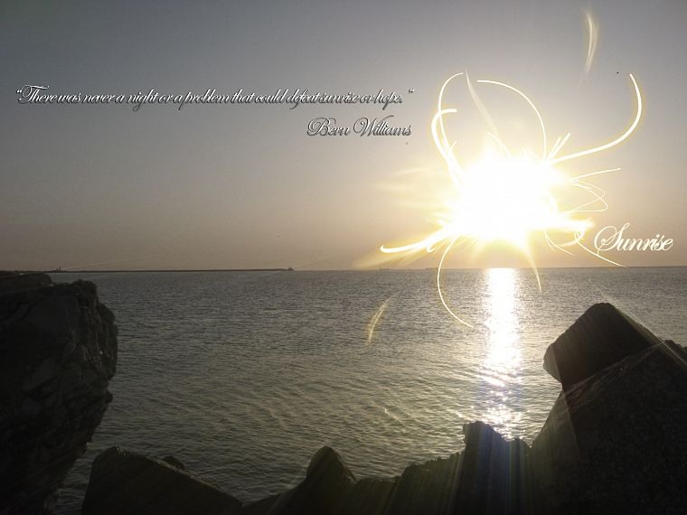 abstract, sunrise, Sun, quotes, Black Sea - desktop wallpaper