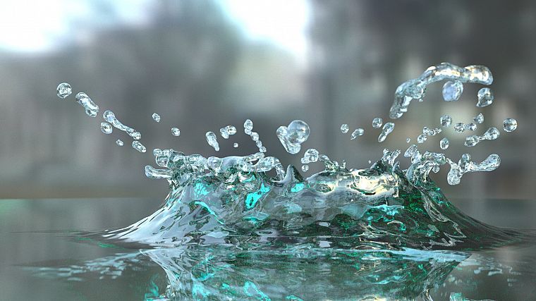 water, splashes - desktop wallpaper