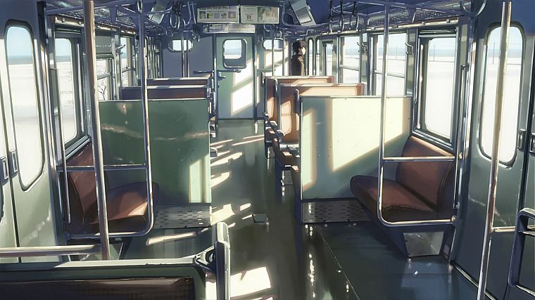 trains, Makoto Shinkai, 5 Centimeters Per Second, anime - desktop wallpaper