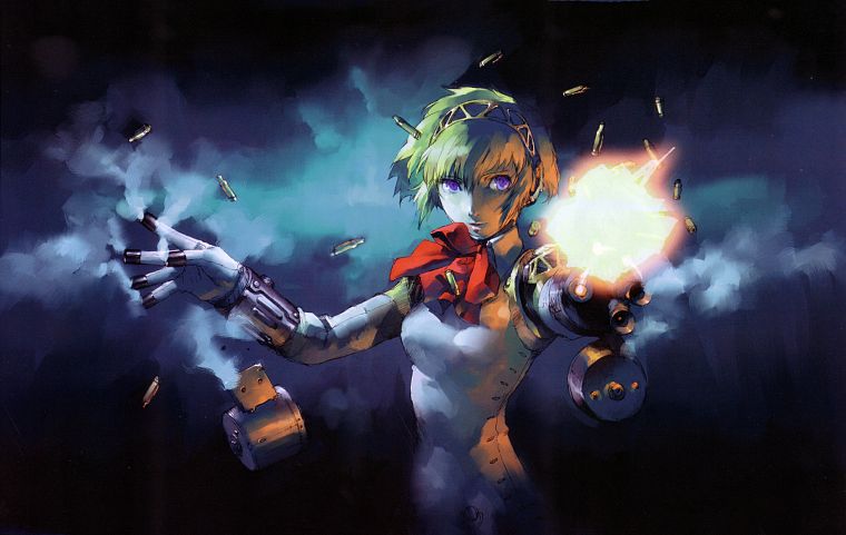 Persona series, Persona 3, artwork, Aigis - desktop wallpaper