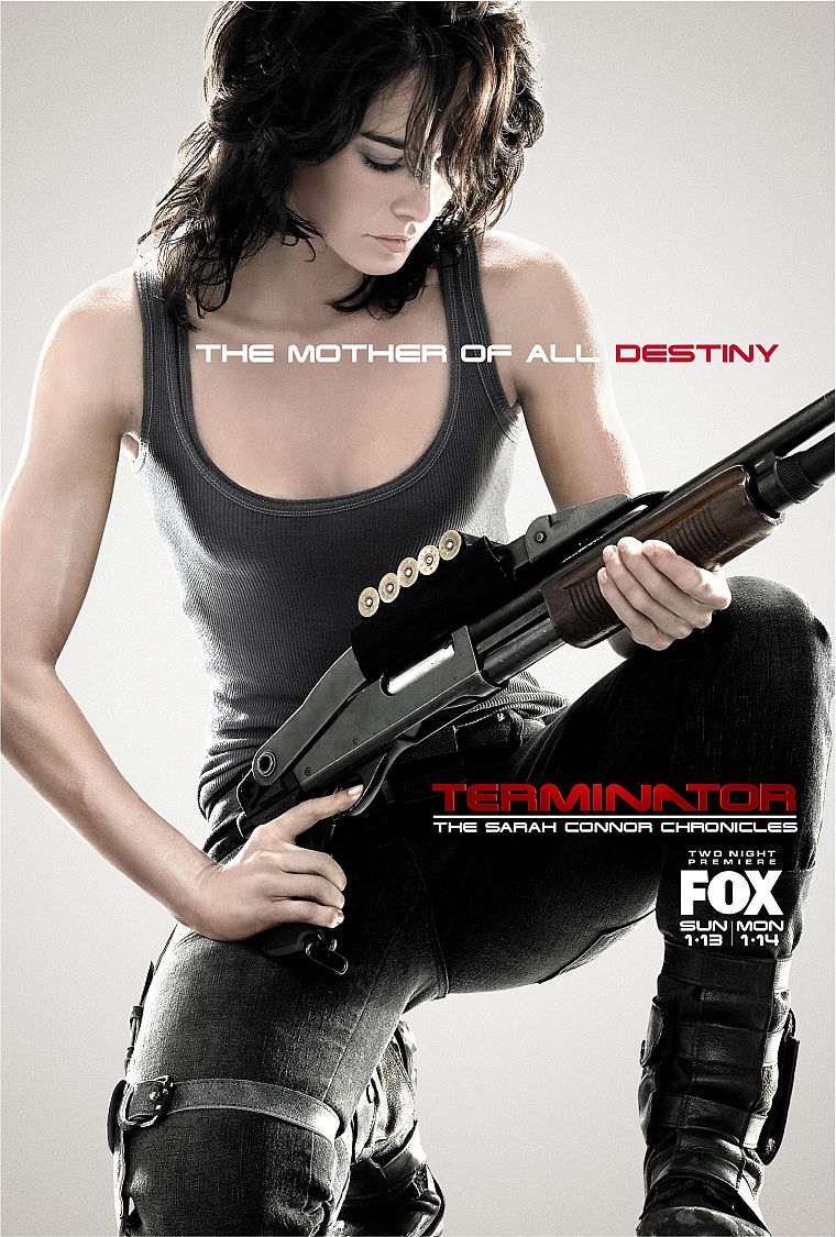 Lena Headey, Terminator The Sarah Connor Chronicles, TV posters - desktop wallpaper