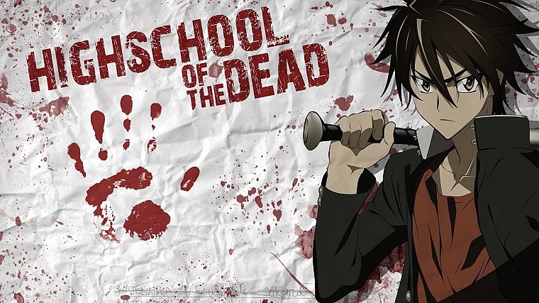 Highschool of the Dead, anime, anime boys, Komuro Takashi - desktop wallpaper