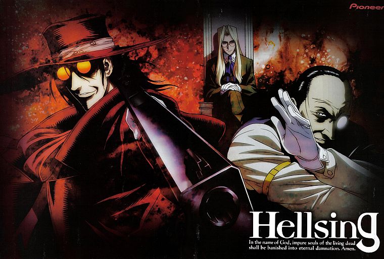 Hellsing, Alucard, vampires, Integra Hellsing, Walter C. Dornez - desktop wallpaper