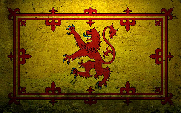 Scotland, emblems, lions - desktop wallpaper