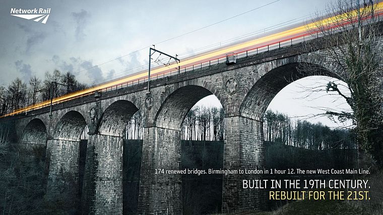 trains, bridges - desktop wallpaper