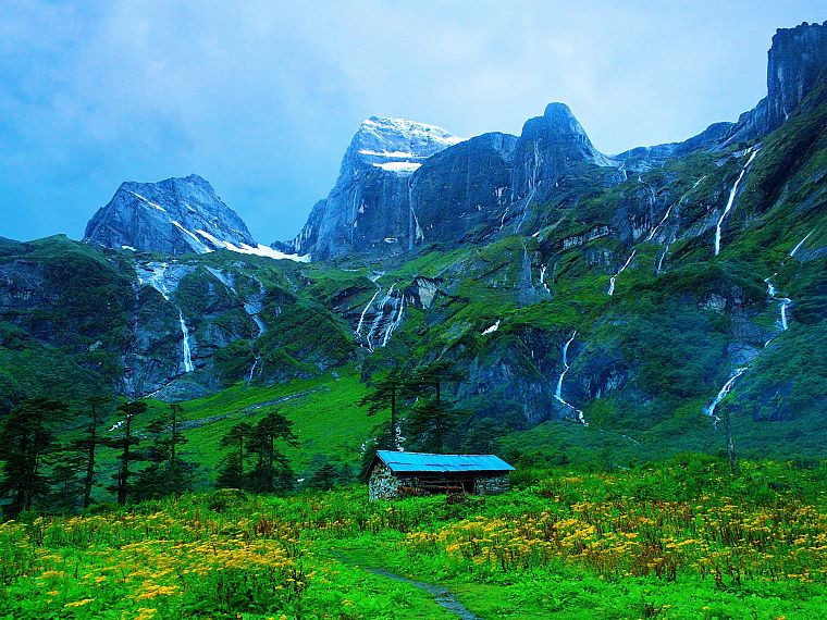 mountains, Nepal, Barun Valley Sankhuwasabha Nepal, Himalaya - desktop wallpaper