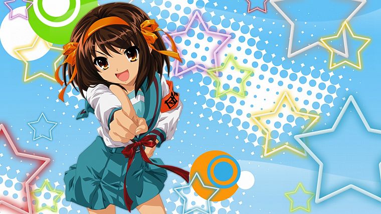 The Melancholy of Haruhi Suzumiya, anime girls - desktop wallpaper