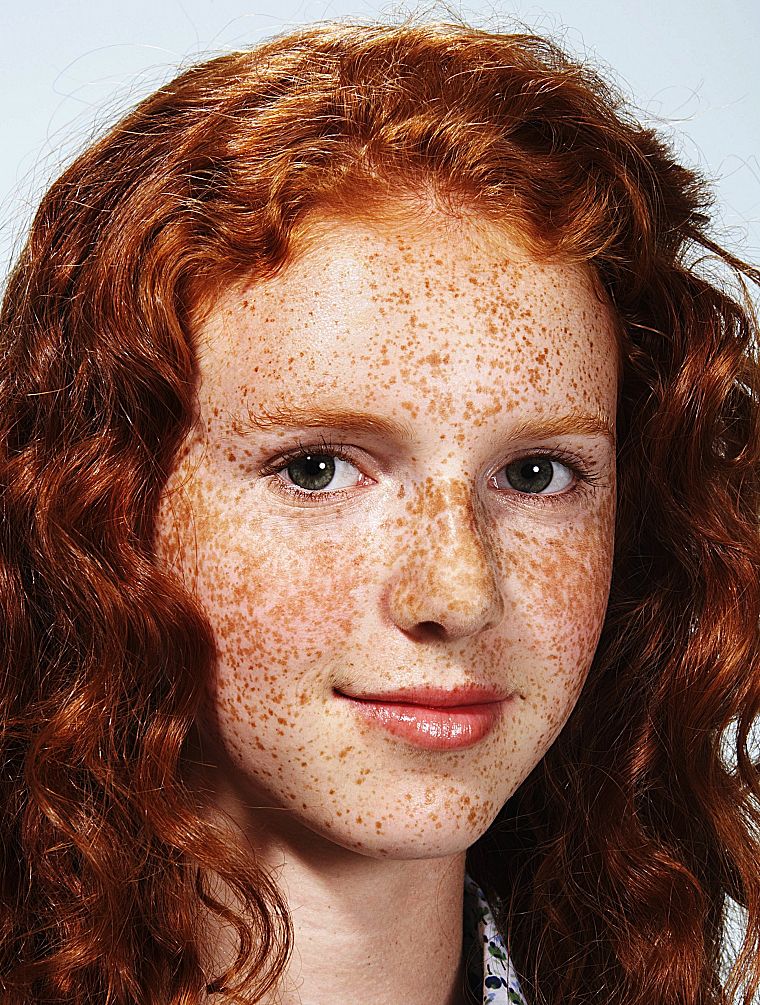 redheads, freckles - desktop wallpaper