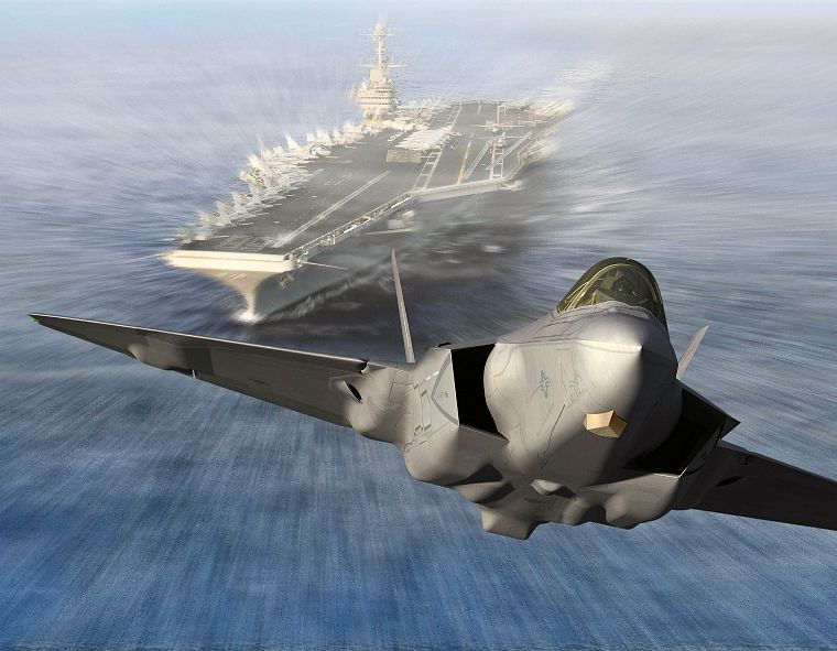 military, CGI, take off, planes, aircraft carriers, F-35 Lightning II - desktop wallpaper