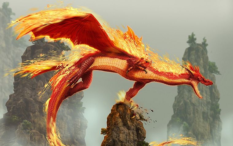 dragons, digital art, Dragon Soul, 3D - desktop wallpaper