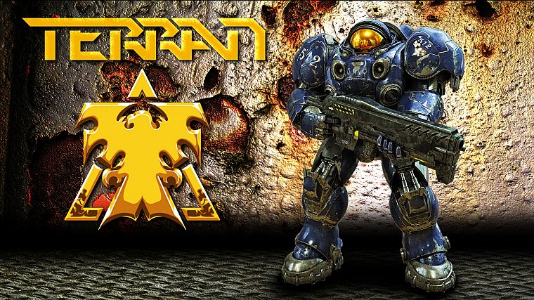 StarCraft, Terran, US Marines Corps - desktop wallpaper