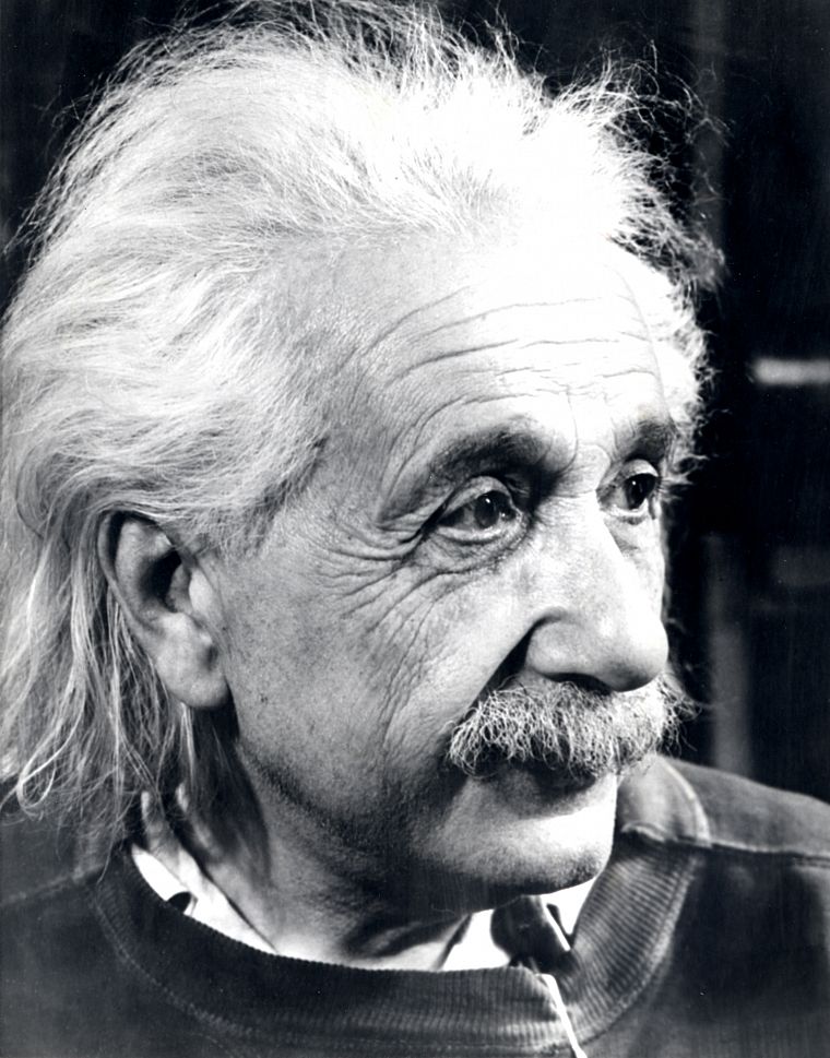 grayscale, Albert Einstein, monochrome - desktop wallpaper