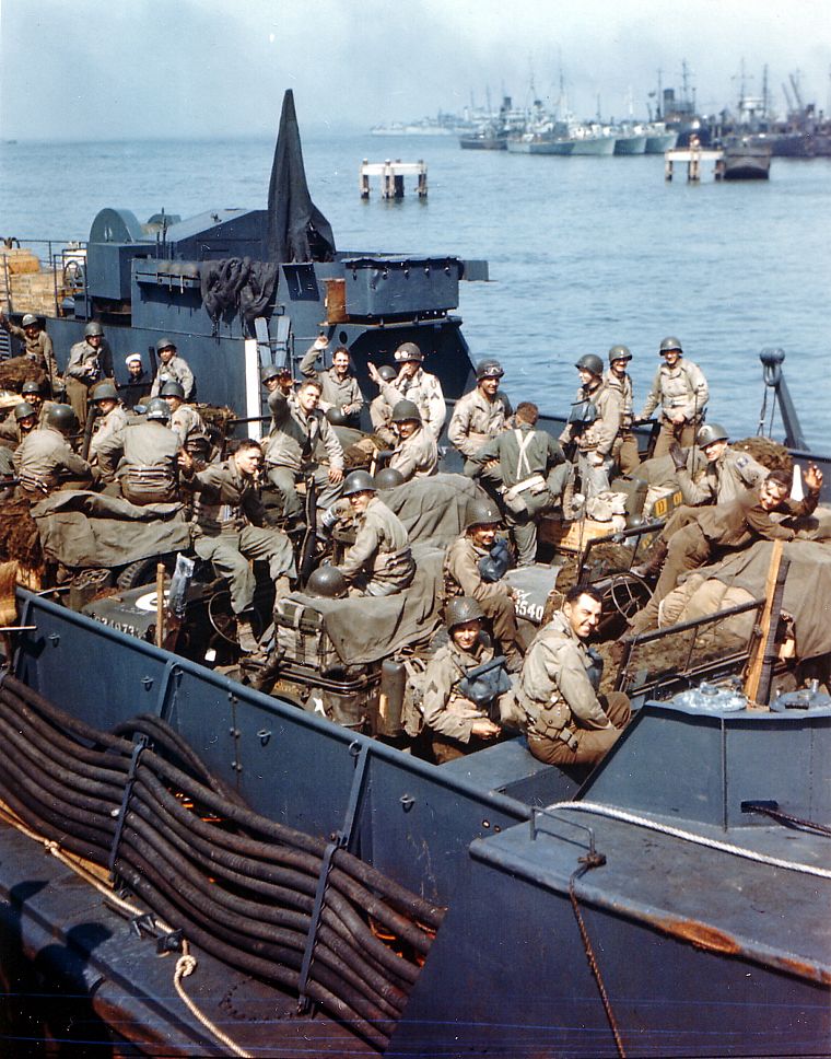 soldiers, ships, World War II - desktop wallpaper