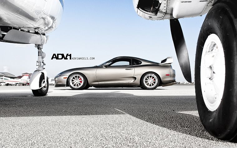 cars, Toyota Supra, ADV 1, adv1 wheels - desktop wallpaper