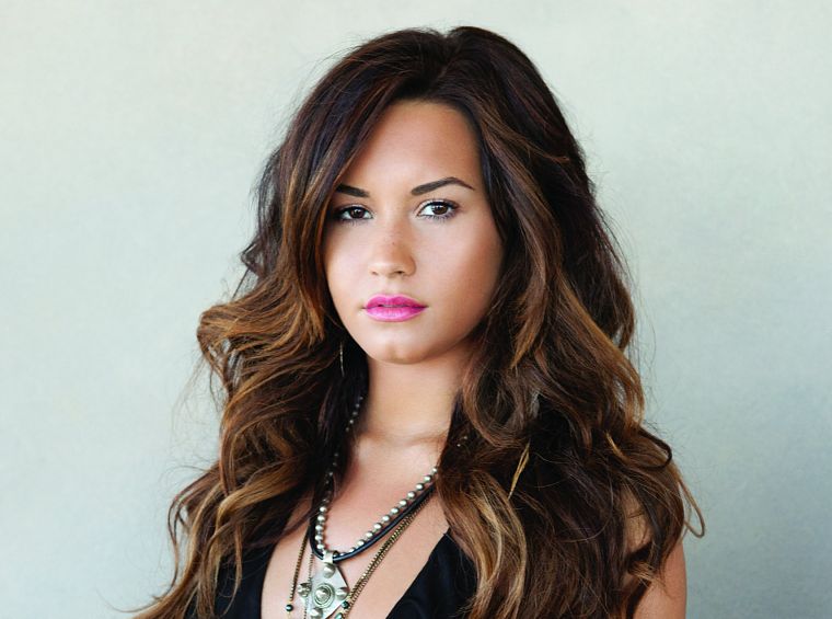 brunettes, women, actress, celebrity, Demi Lovato, singers - desktop wallpaper
