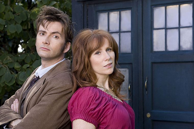 TARDIS, David Tennant, Doctor Who, Catherine Tate, Donna Noble, Tenth Doctor - desktop wallpaper
