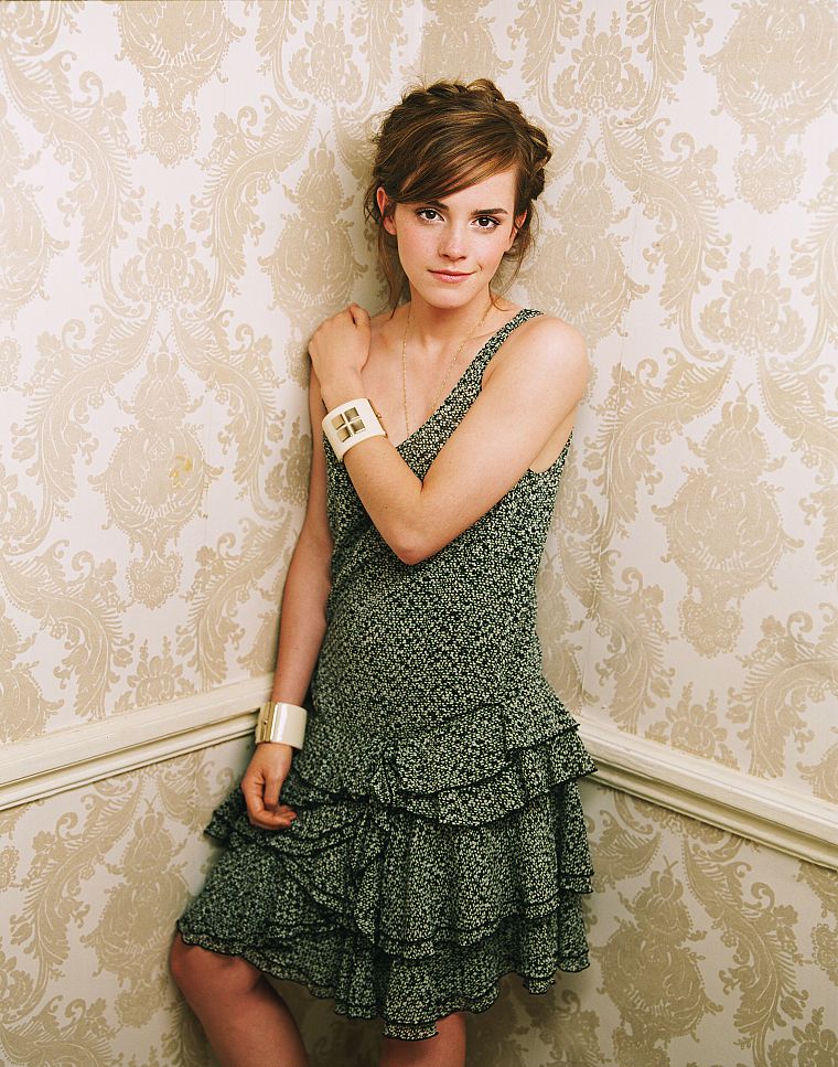 Emma Watson, dress, bracelets - desktop wallpaper
